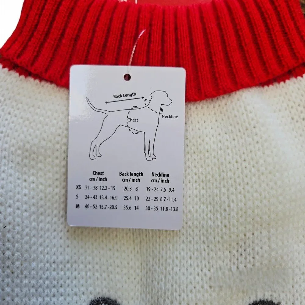 Pet Central Cozy Winter Dog Sweater Coat White Polar Bear Size Medium NWT - Picture 3 of 4